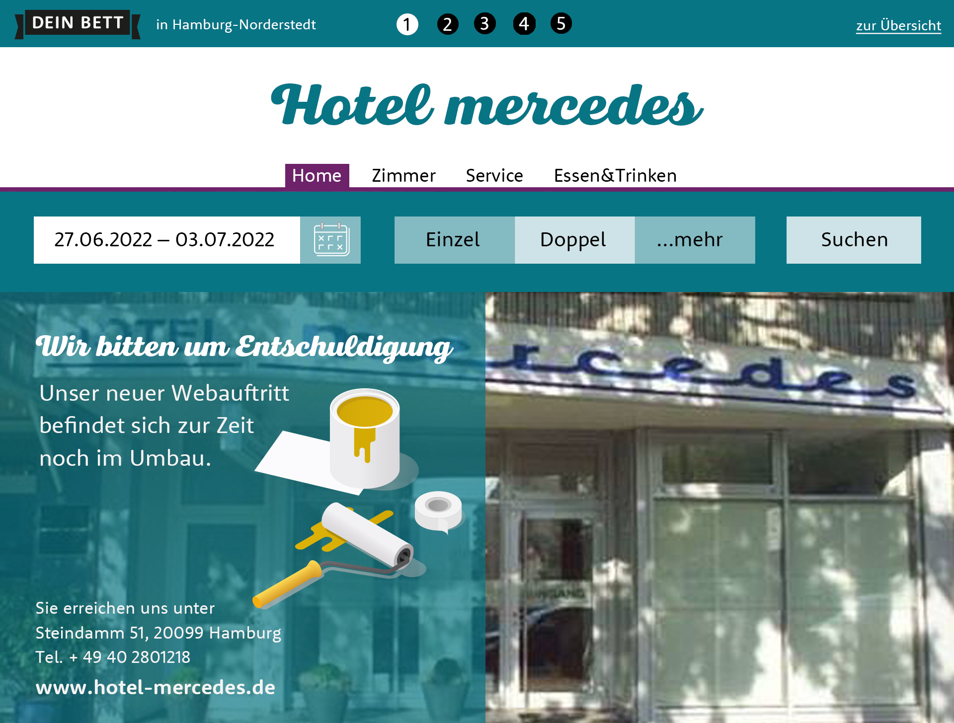 Hotel Mercedes Hamburg - Baustellenseite